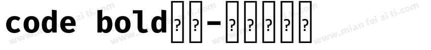code bold字体字体转换